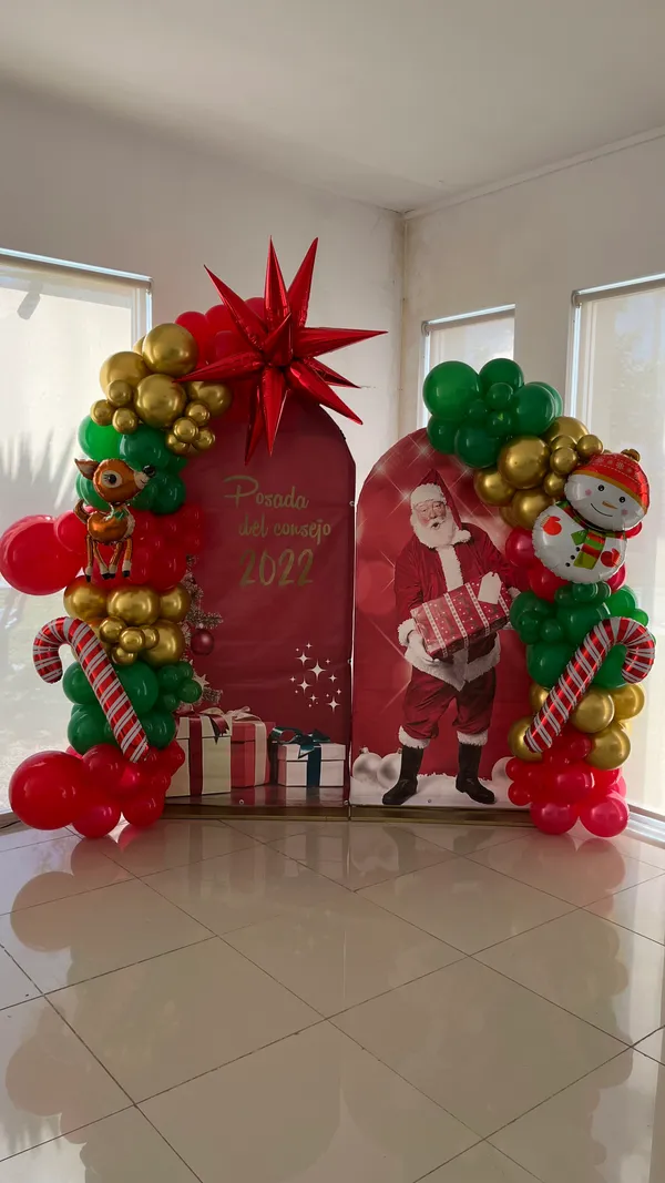 Mampara decorada de Hip Hip Balloons