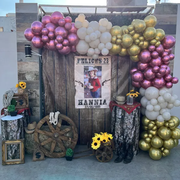 Portería decorada de Hip Hip Balloons